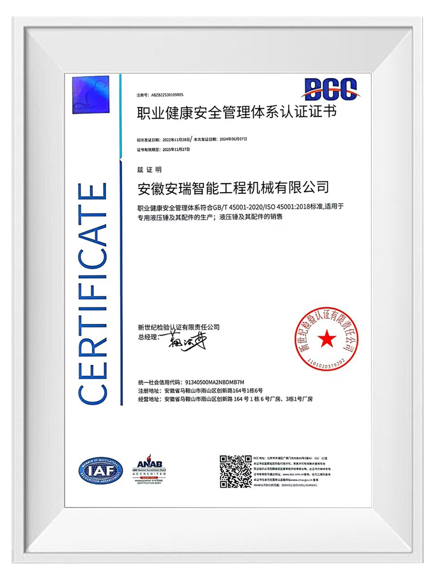 Occupational Health and Safety Management System Certification Occupational Health and Safety Management System Certification