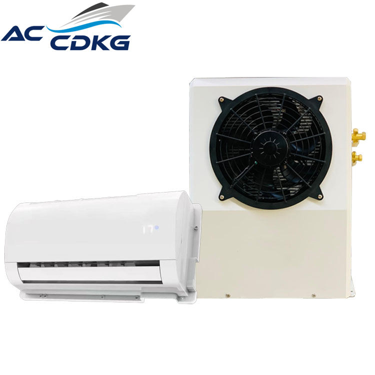24V Battery Powered Split Parking Air Conditioners for Tractor Cab Boat Truck