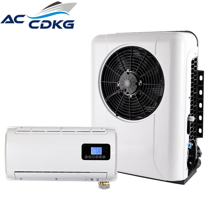 Universal 12V 24V Electric  Split Parking Mini Split air Conditioner  for Truck RV Van Tractor