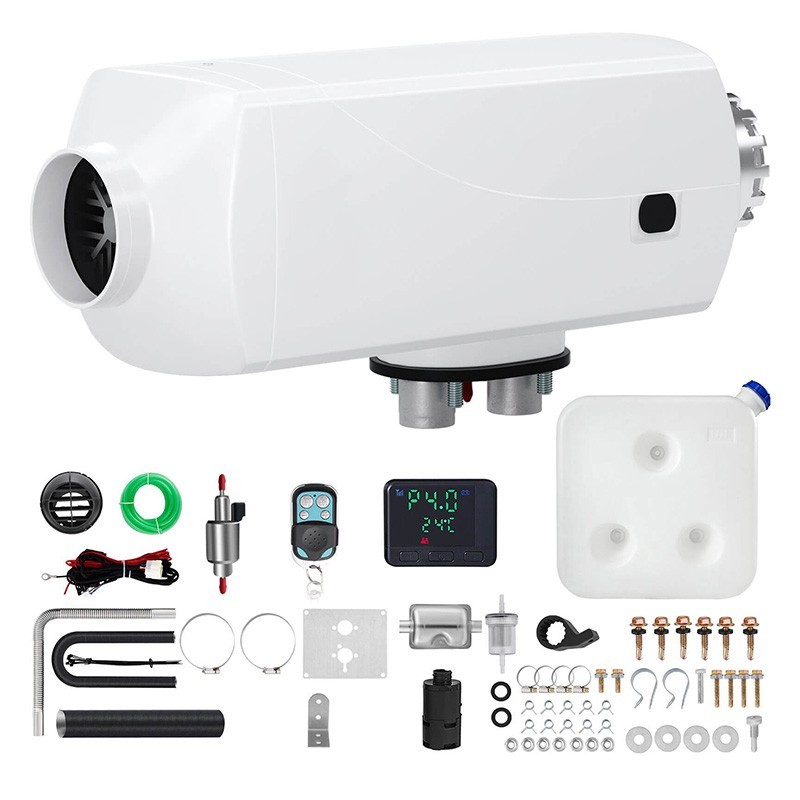 CKR-F124 5KW Diesel Heater 12V Diesel Parking Heater LCD Switch 24V Diesel Air Heater Muffler for RV Trailer Trucks