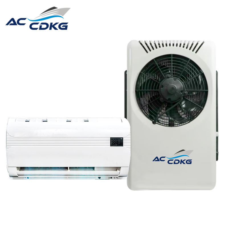 New 12V Split Roof Top Air Conditioner for Caravan Car & Camper 24 Volt Parking AC Fan for RV Truck & Bus