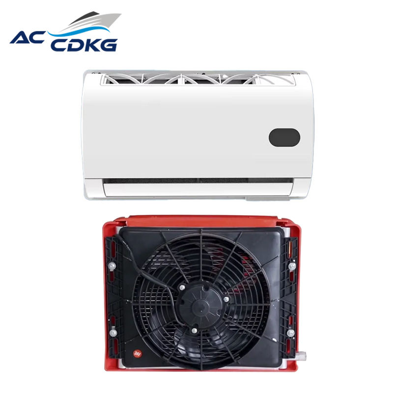 12V 24V Split  Electric Air Conditioner for Tractor Excavator Camper Truck