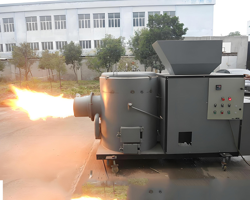 Biomass pellet stove equipment