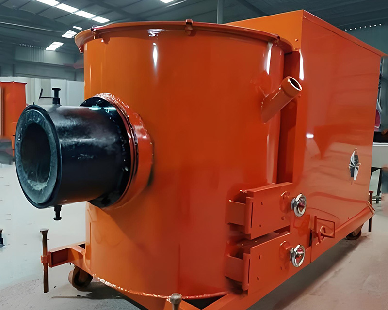 Industrial biomass pellet stove