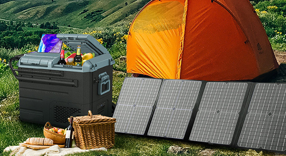 Fully unlock our company's solar powered car refrigerator
