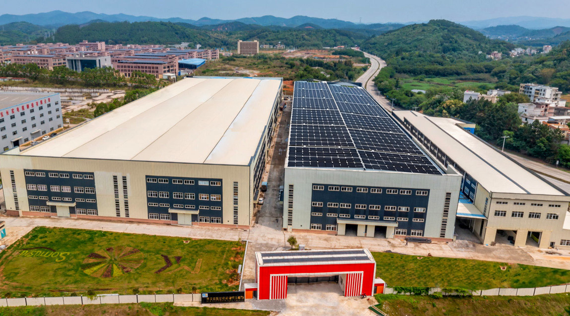 Top view of the factory