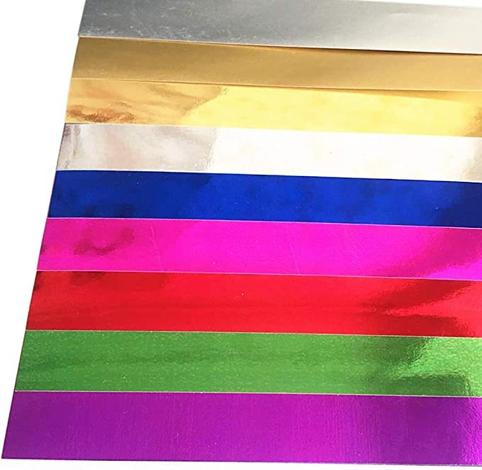 Wholesale custom wood pulp art specialty craft paper self adhesive metallic cardboard