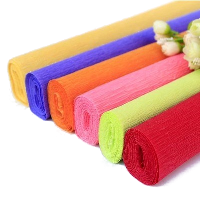 Colorful flower wrapping crepe paper roll DIY decoration paper for handicraft