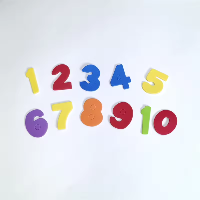 Wholesale 30pcs pack letter and number shape children glitter color diy eva foam sticker