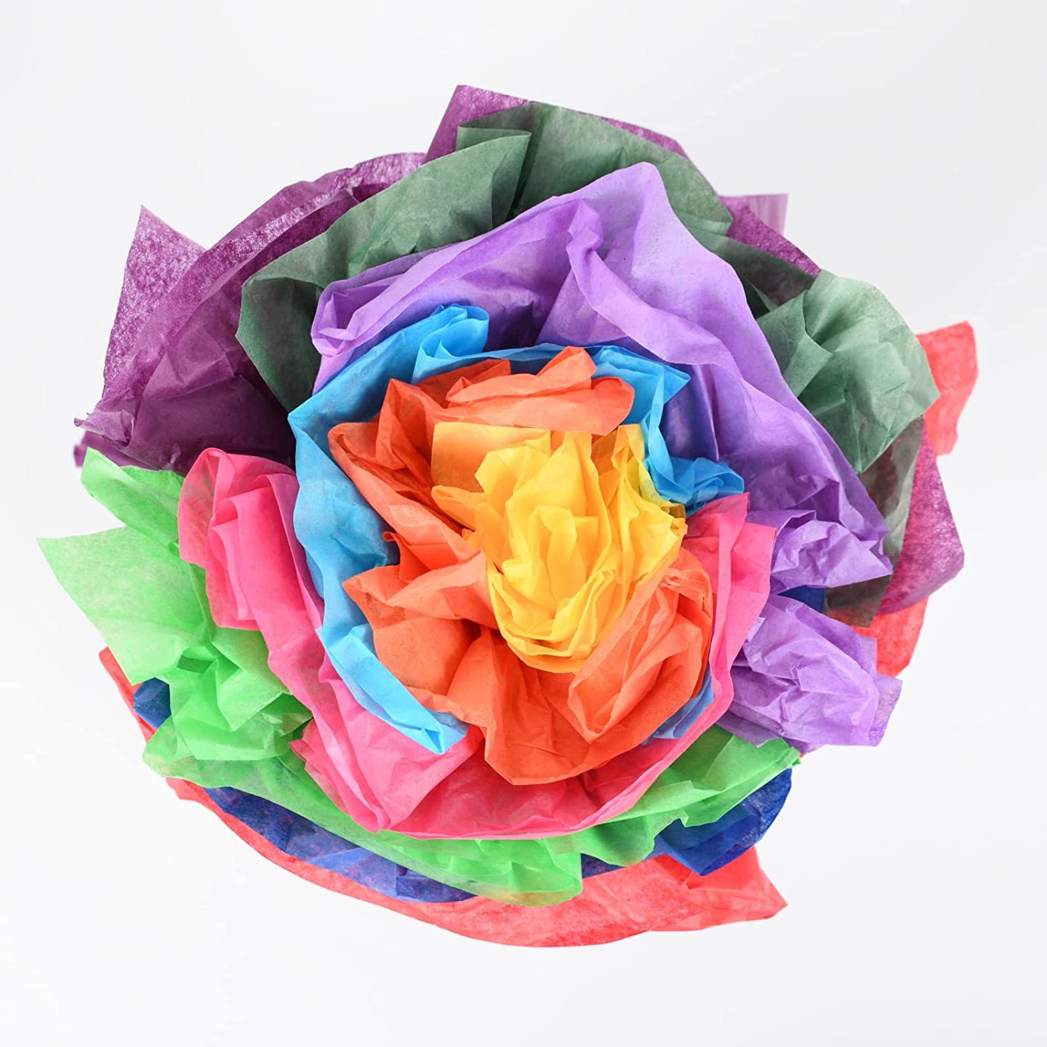 Factory price 17g silk paper gift packing tissue paper multi colors custom logo wrapping crafts paper For DIY