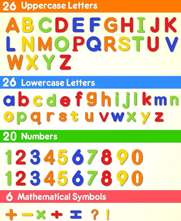 Wholesale EVA Magnetic Letters Numbers Alphabet Fridge Magnets Colorful Educational Toy Set