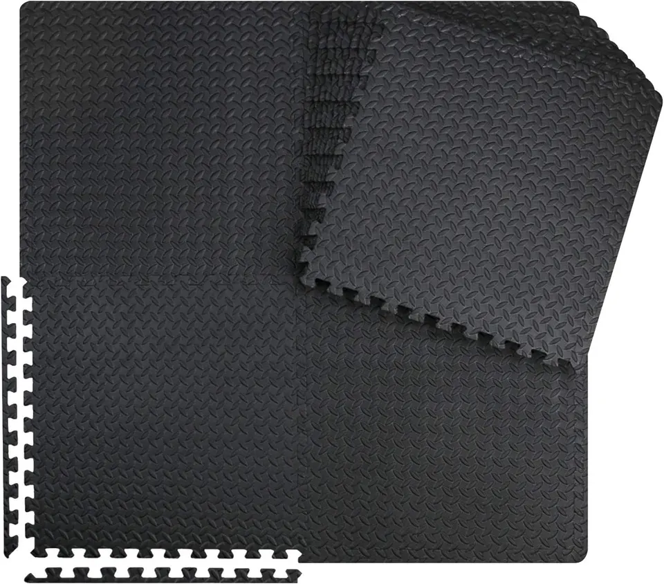 Wholesale Interlocking EVA Gym Foam Floor Mat Reversible Tiles (1m*1m) Protective Flooring for Gym Exercise Mat