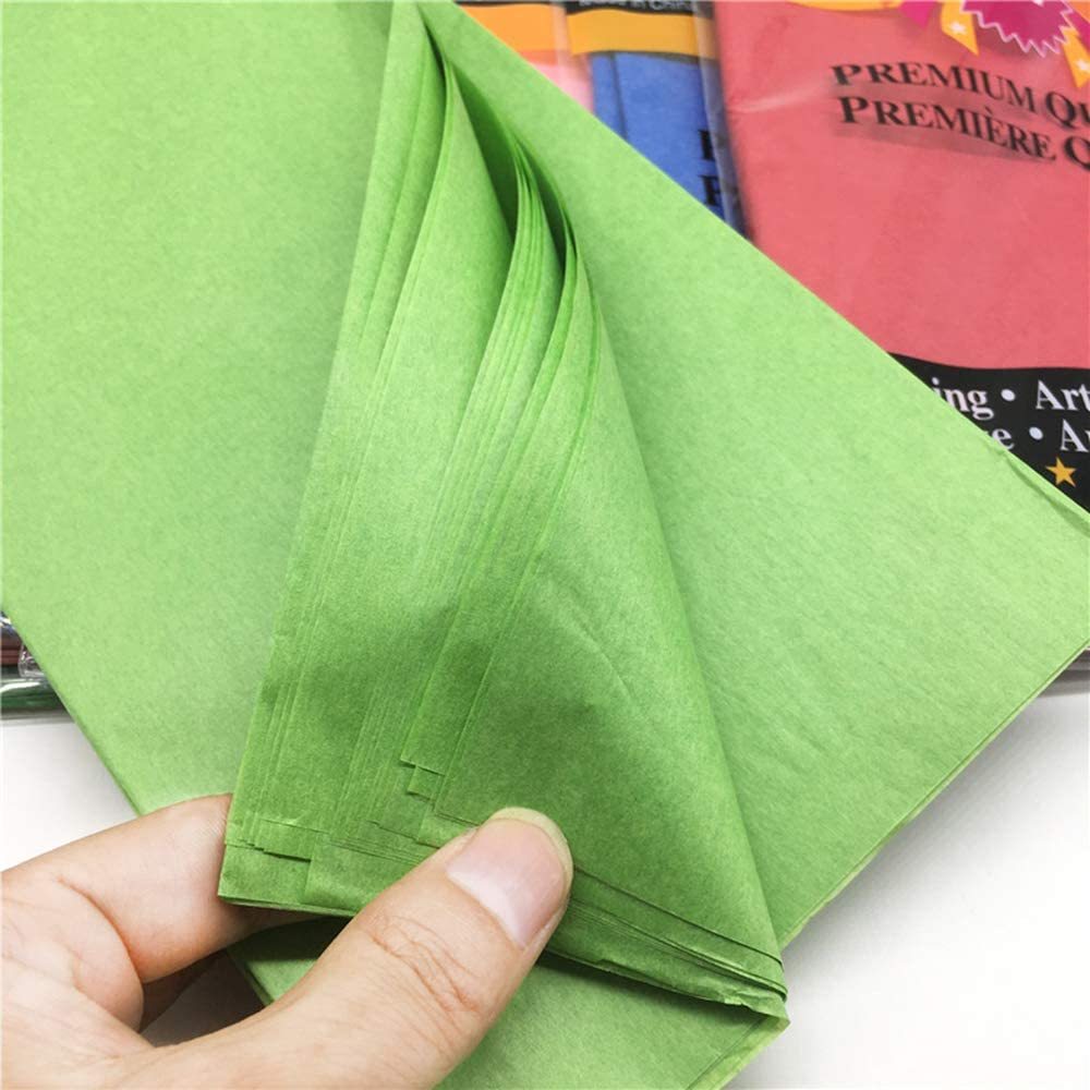 Factory price 17g silk paper gift packing tissue paper multi colors custom logo wrapping crafts paper For DIY