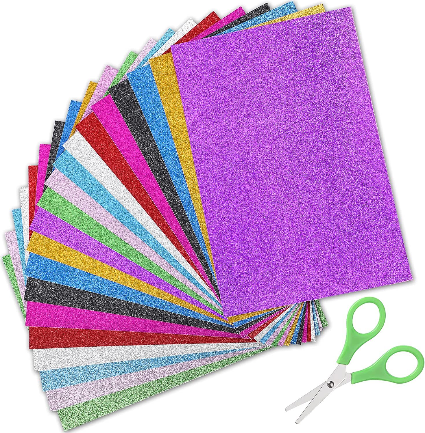 Wholesale Glitter Cardstock Paper Sheets Self-adhesive Sparkly Shinny Craft Paper for DIY Party Graduation Decor