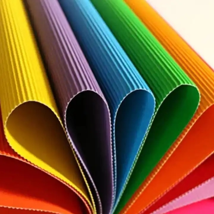 Factory Price Corrugated Cardboard Paper Roll / Sheets,Colorful Paper for Craft and DIY Projects