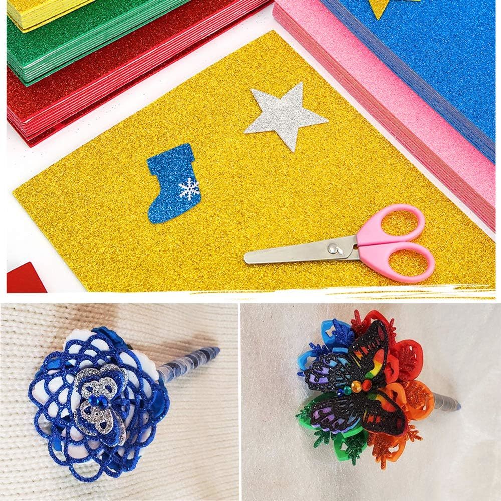 Wholesale Craft Cutters Art Eva Glitter Foam Sheet Foam Sponge Sheets Decal Sheets Patch for DIY