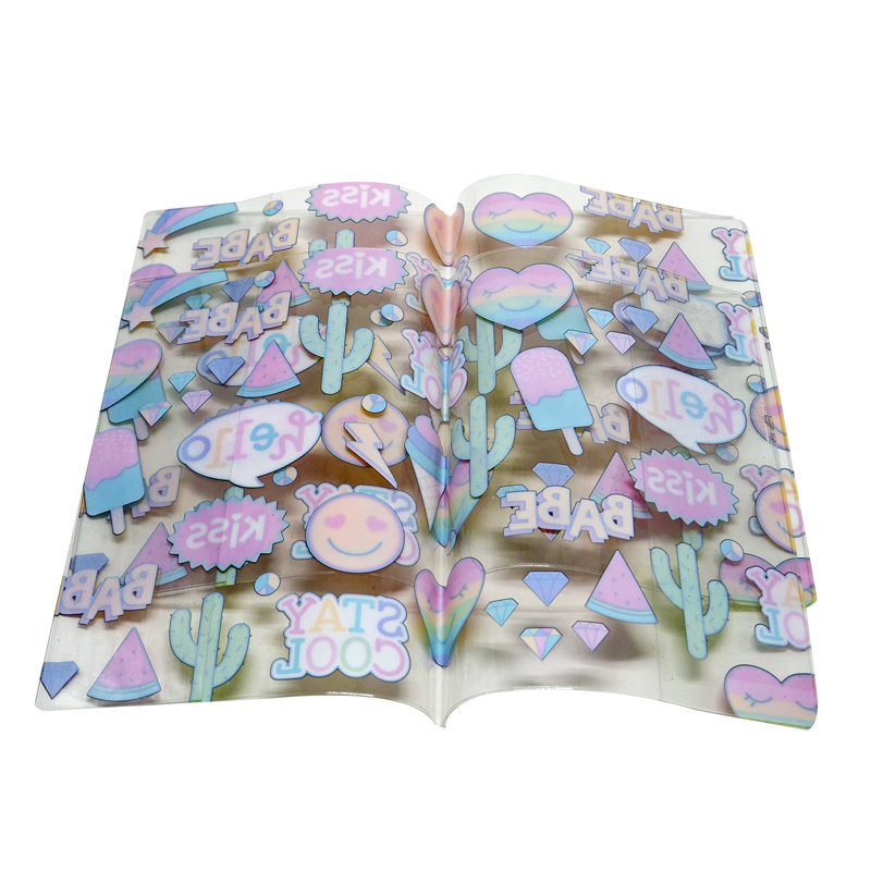Transparent Printed Book Cover