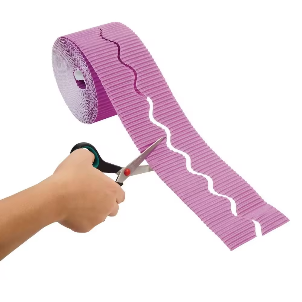 eco friendly thick printing on flute corrugated paper cardboard roll for DIY