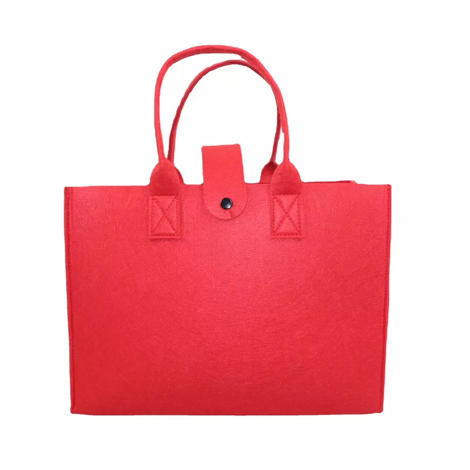Good Quality Factory direct new design casual Felt shopping bag trendy women tote handbag
