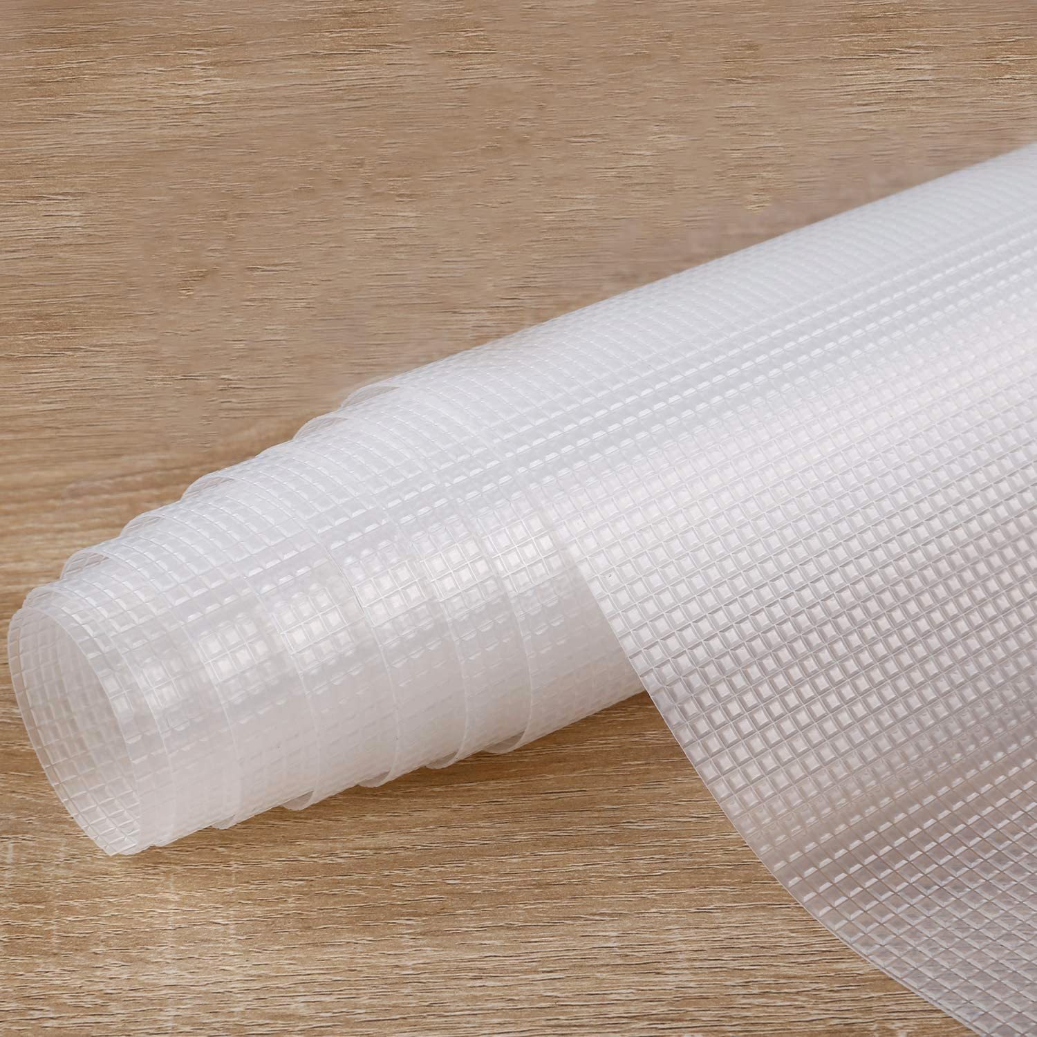 Refrigerator Liners, Drawer Shelf Line for Kitchen Cabinet, Waterproof, Transparent, Non-Adhesive EVA Protection Mat