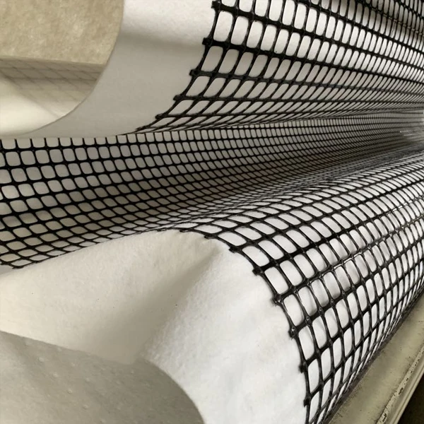 Composite Geogrid With Geotextile