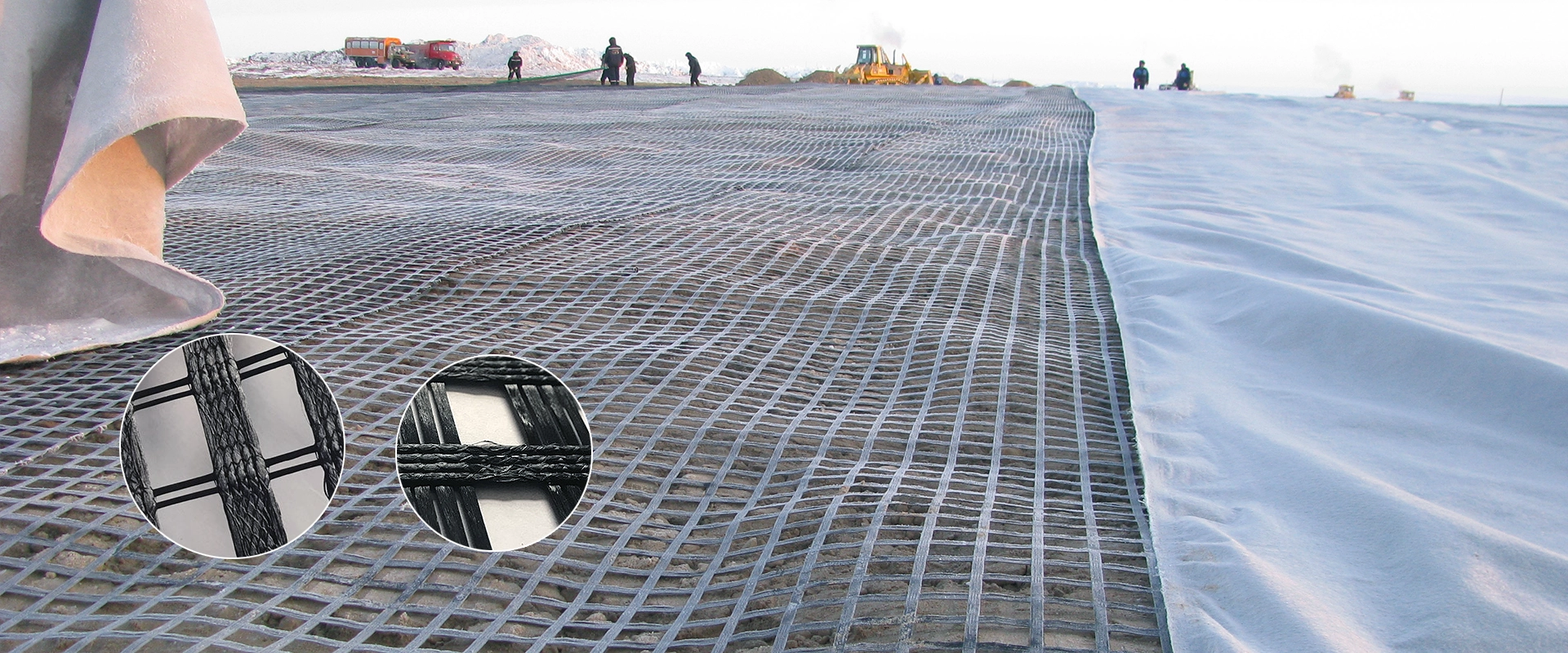Polyester Geogrid/Fiberglass Geogrid