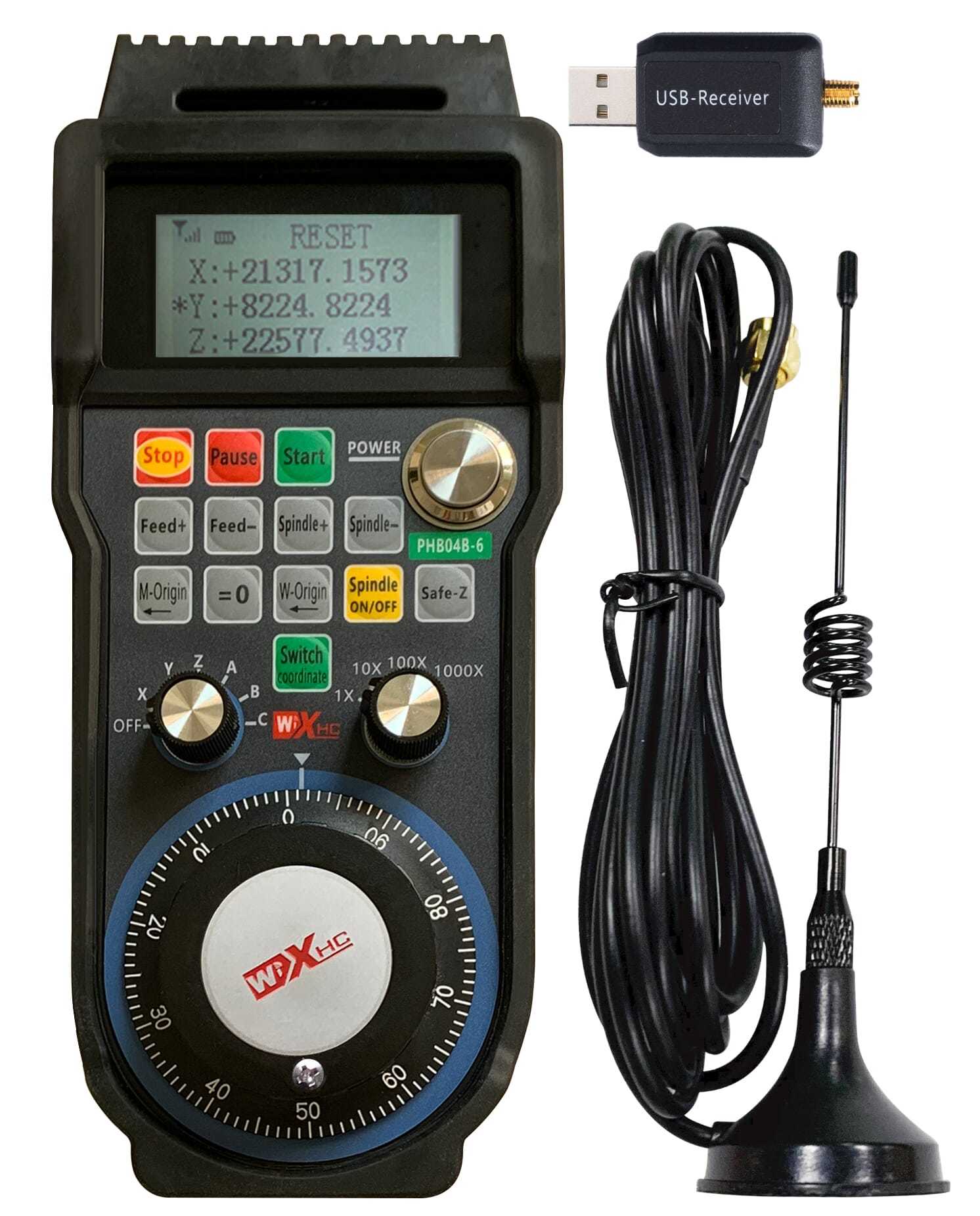 USB arayüzlü CNC plazma kesim uzaktan kumanda gravür makinesi 4/6 eksen elektronik kablosuz kontrol programlanabilir mil