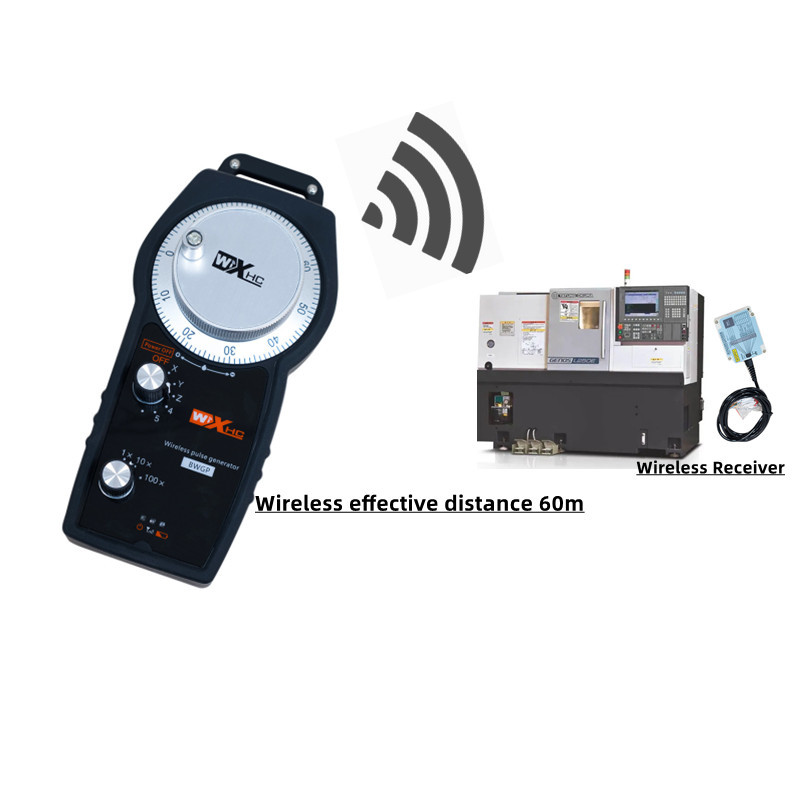 Wixhc Brand 5axis Wireless jog pendant CNC Remote Control MPG Pendant  for Fanuc Siemens Mitsubishi CNC Systems