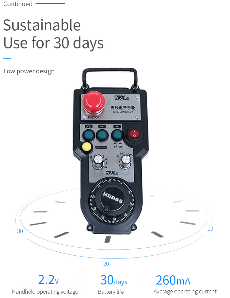 12-axis Wireless  cnc manual pulse generator for Fanuc Lnc Siemens system