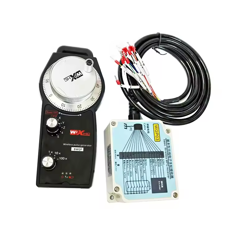 Wixhc Brand 5axis Wireless jog pendant CNC Remote Control MPG Pendant  for Fanuc Siemens Mitsubishi CNC Systems
