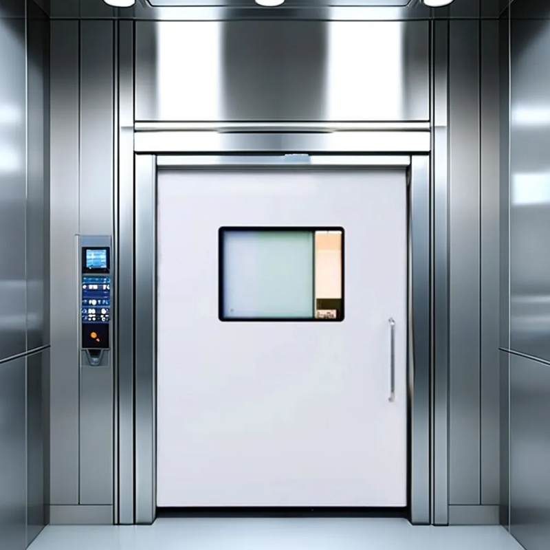 Automatic sealing doors in hospital operating rooms