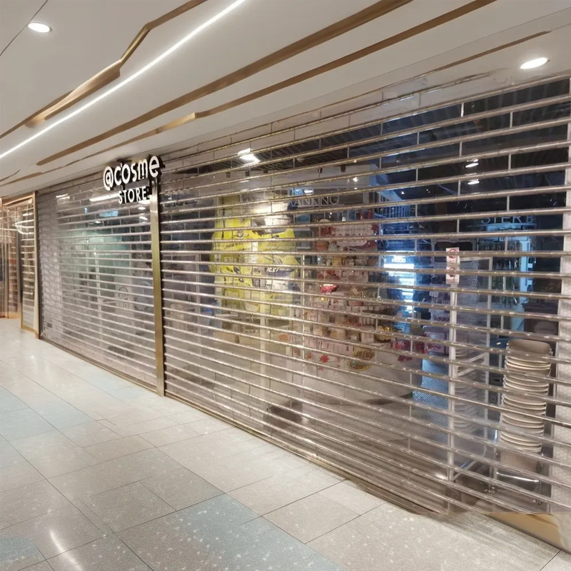 Crystal rolling shutter door