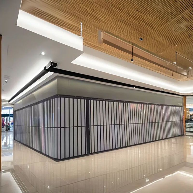 Glass folding door