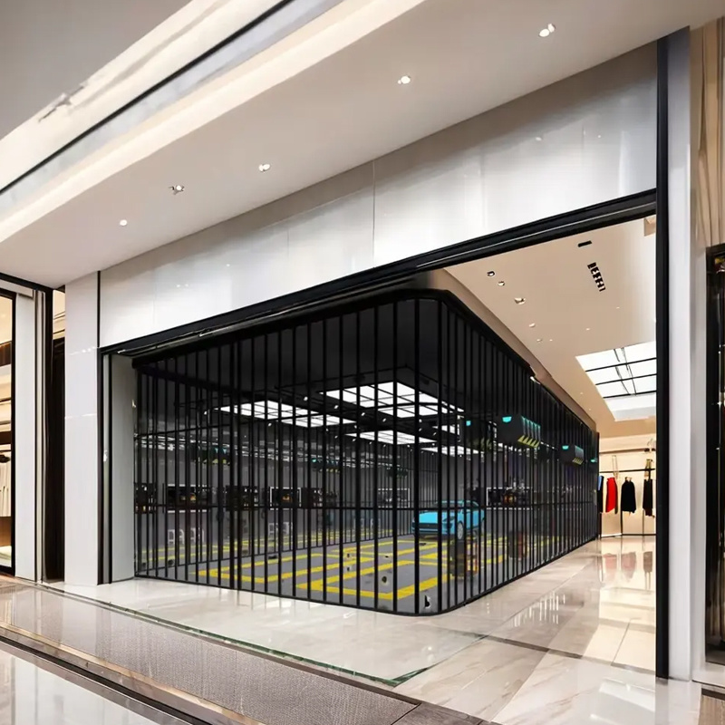 Crystal rolling shutter door