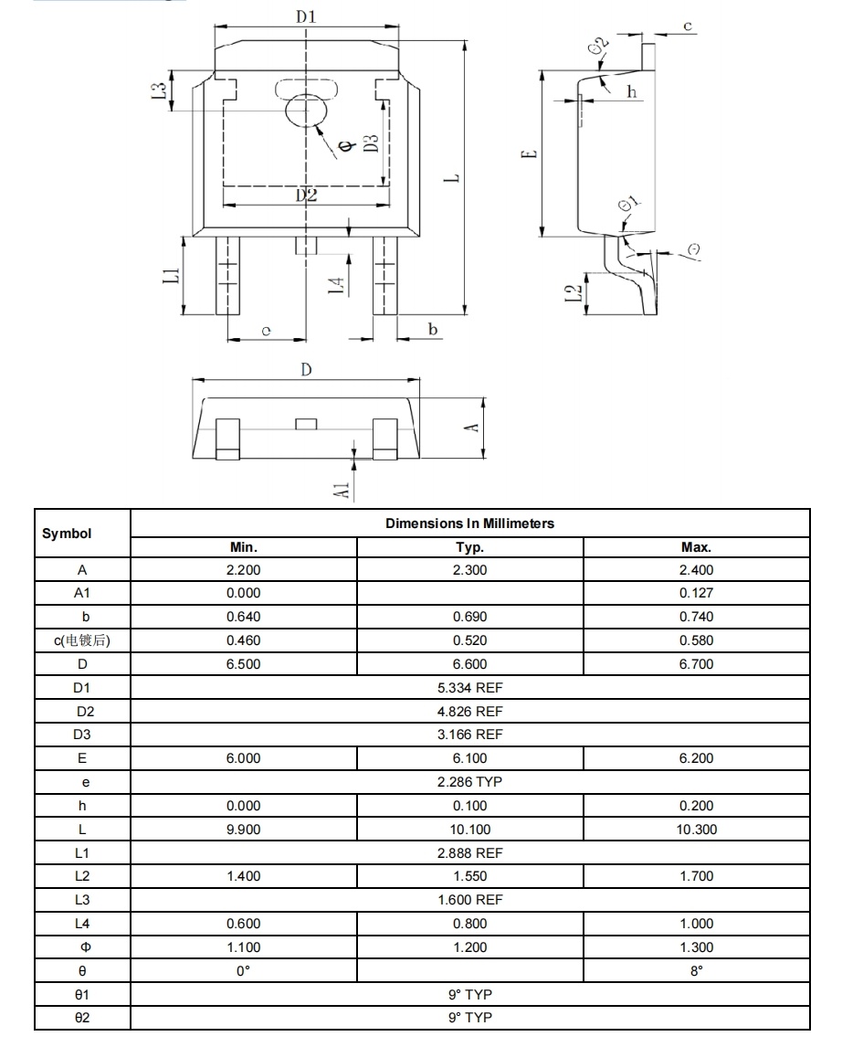 R100P11A TO-252 Пакет 