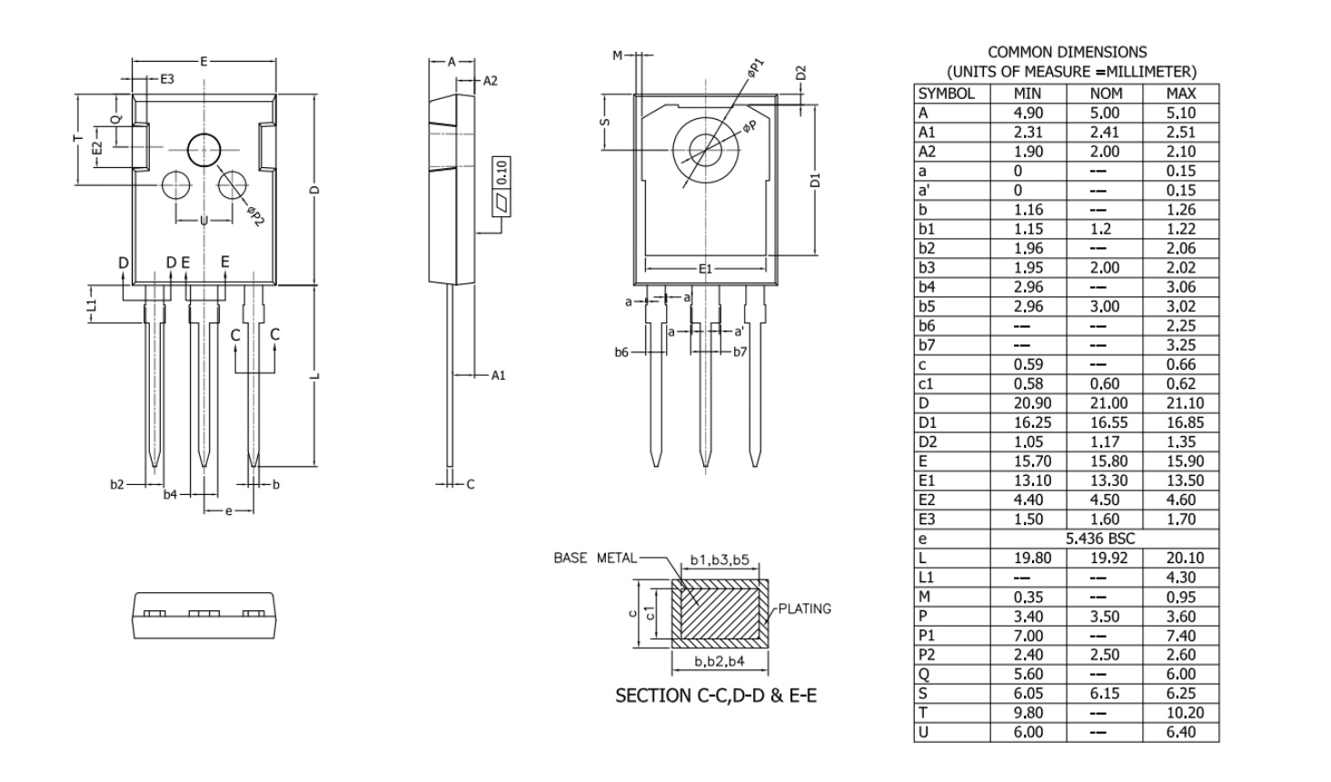  Корпус TO-247-3L 