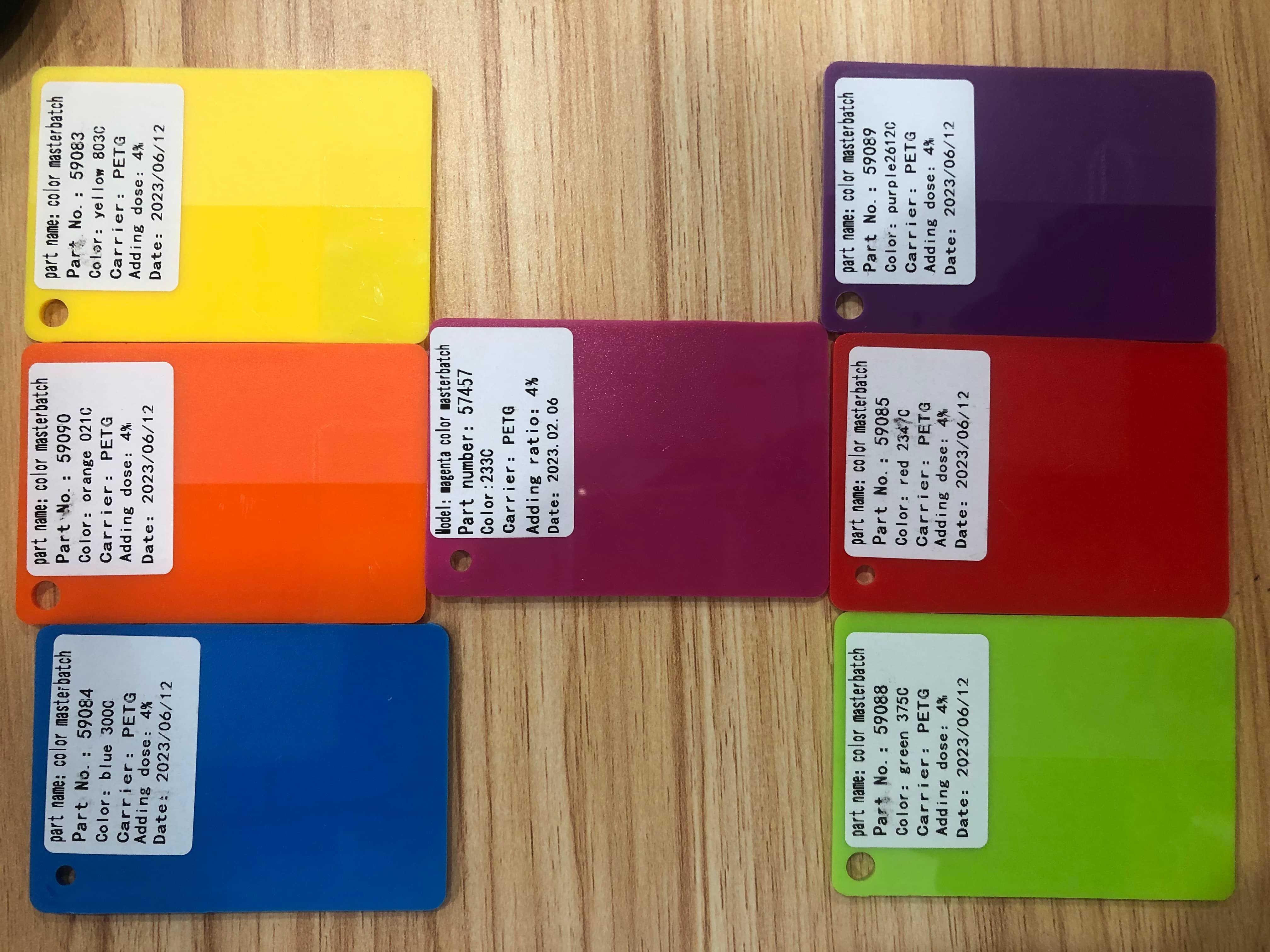 PETG Color Masterbatch for 3D Print Filaments