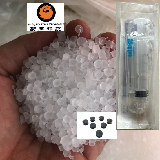 TPE Virgin Grade Material Clear Color for Medical Syringe Gaskets