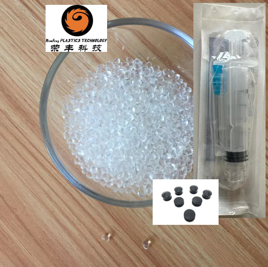 TPE Virgin Grade Material Clear Color for Medical Syringe Gaskets