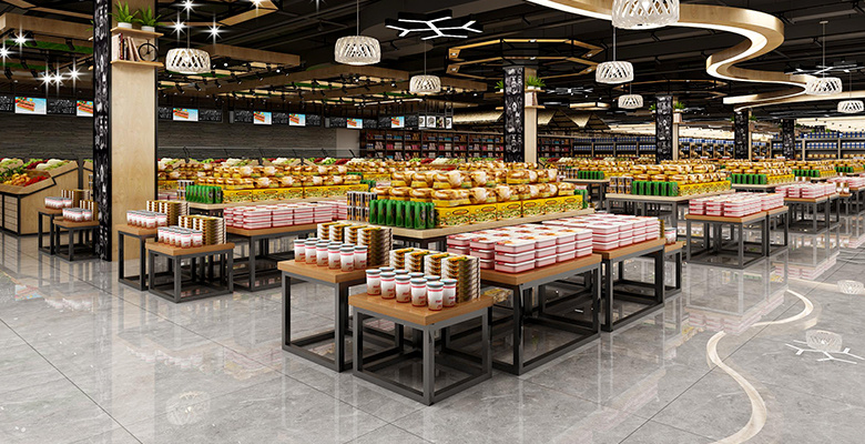 Supermarket shelves3 Supermarket shelves3