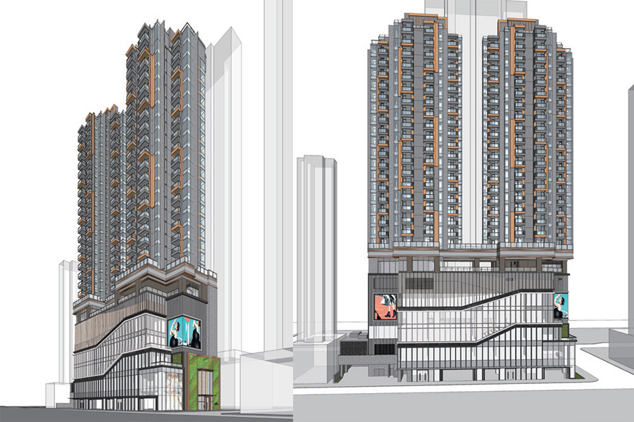 Commercial and residential complex in Tong Zhou Street, Hong Kong