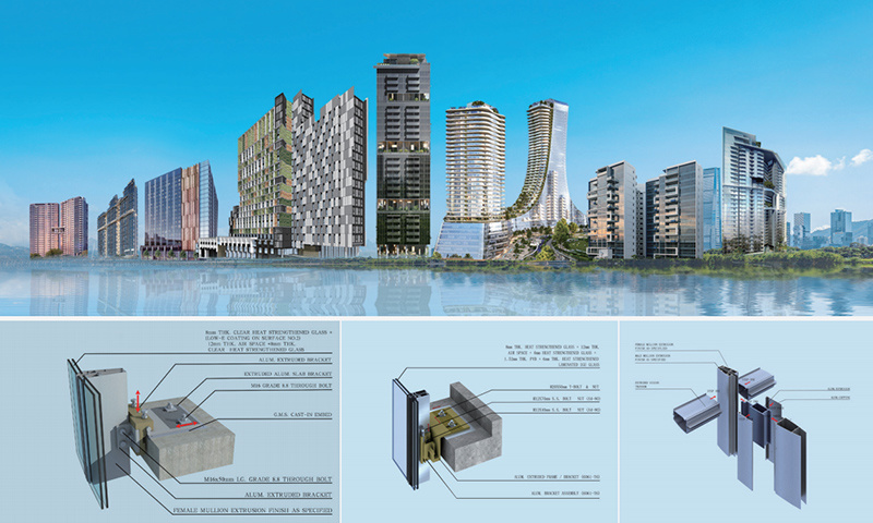 Overseas curtain wall projects