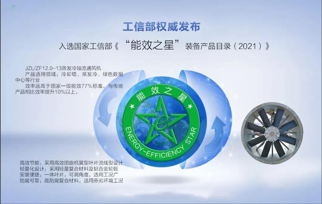助力双碳目标 公司产品入选 《“能效之星”装备产品目录（2021）》