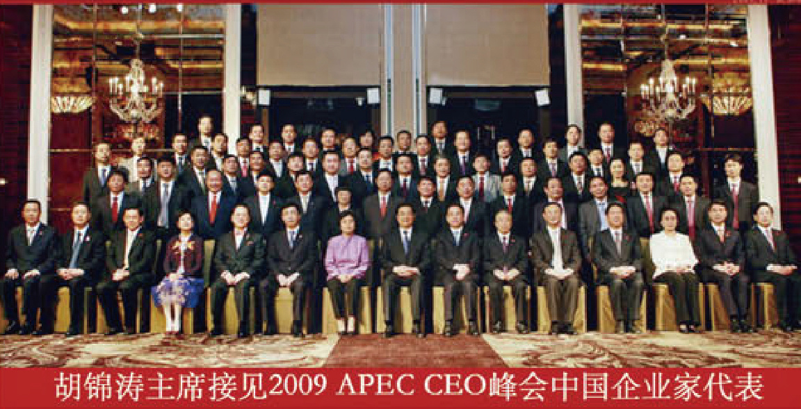 胡錦濤主席接見2009 APEC CEO峰會中國企業(yè)家代表