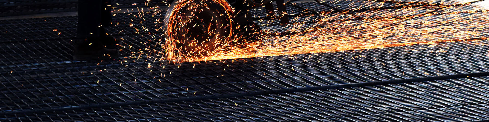 Press-welded gratings