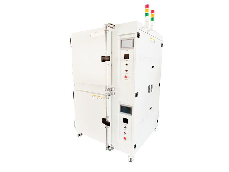 Double door double control oven