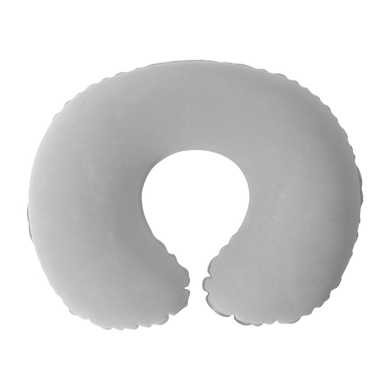 Mouth Blow Inflatable Round Neck Pillow