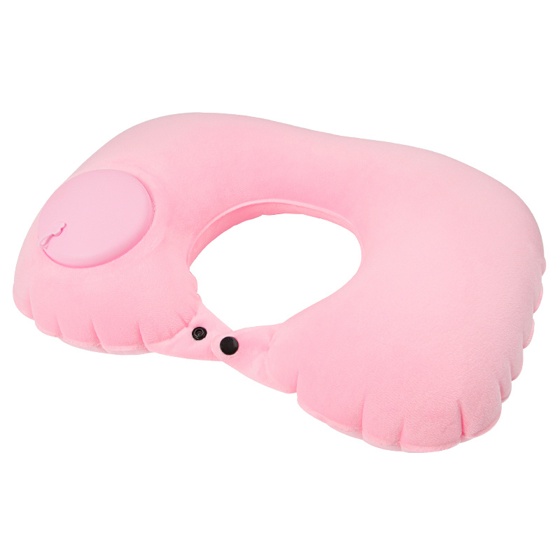 Push-up Crystal Soft Inflatable U Pillow