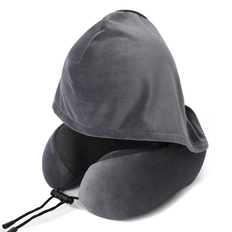 Stretch Super Soft Hooded U Pillow