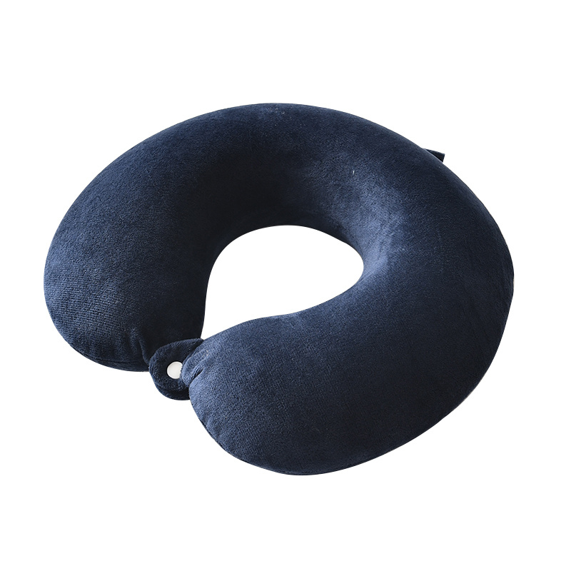 Solid Color Crystal Super Soft Memory Foam U-Shape Pillow